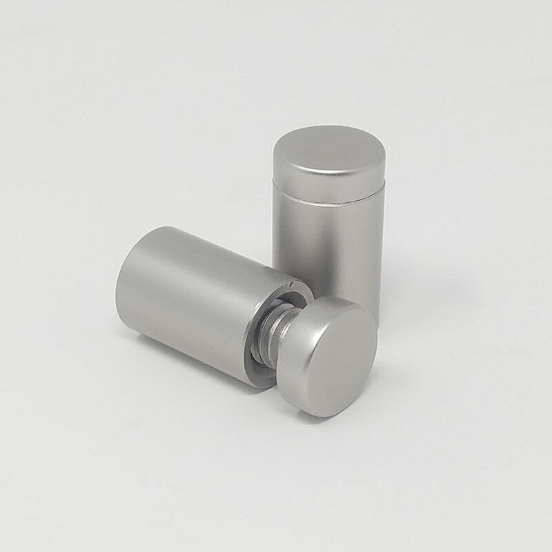  Entretoises Murales (Filetées) Argent Satiné – ∅ 13mm (1/2″) Projection 19mm (3/4″)