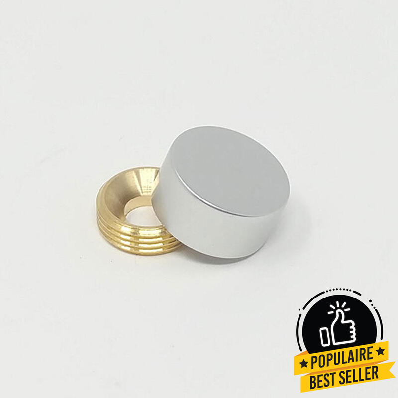 Cache-Vis Argent en aluminium – ∅ 13mm (1/2″)