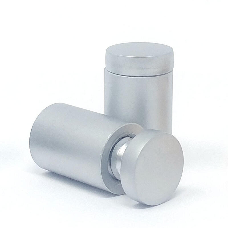 Entretoises Murales (Laiton Plaqué) Argent Satiné – ∅ 19mm (3/4″) / L. 25mm (1″)