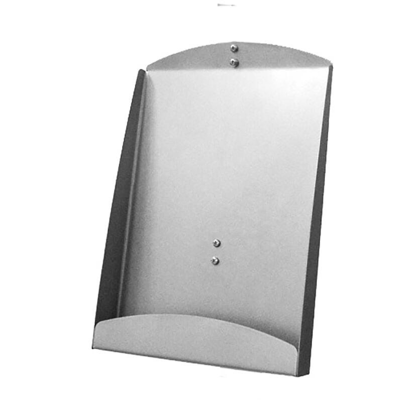 Porte-brochure en acier thermoplaqué - Portrait