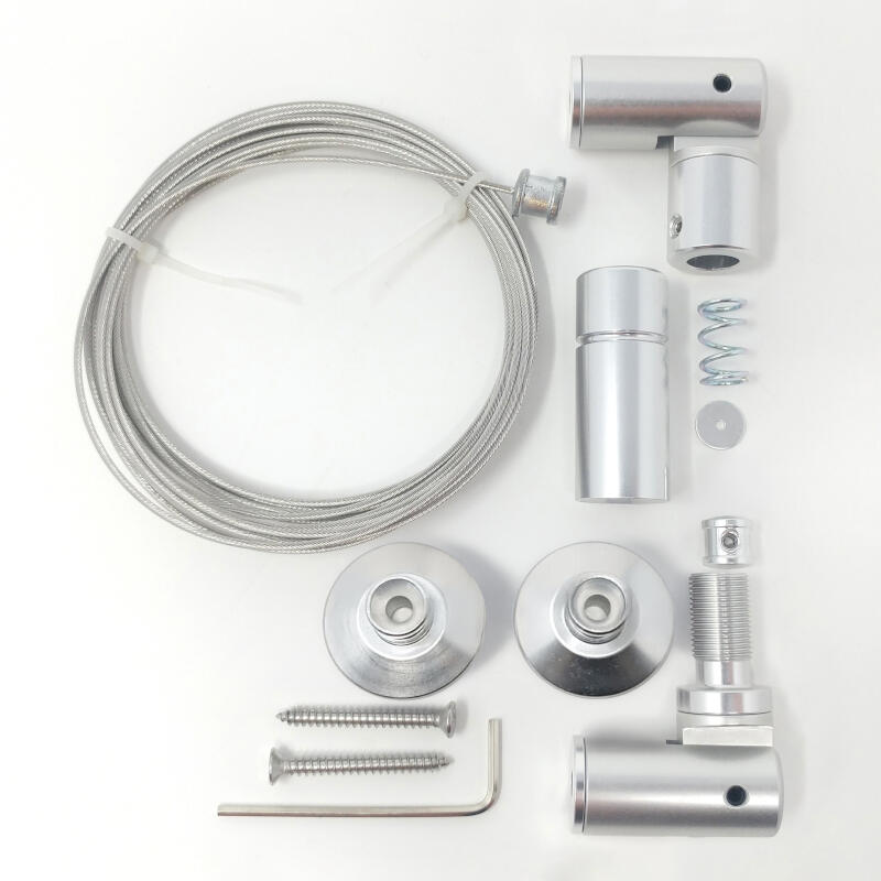 Kit câble ∅ 1.5mm pivot mur/mur (4m) - avec platine